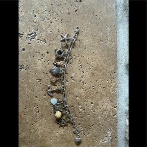 Brighton nautical charm bracelet silver color